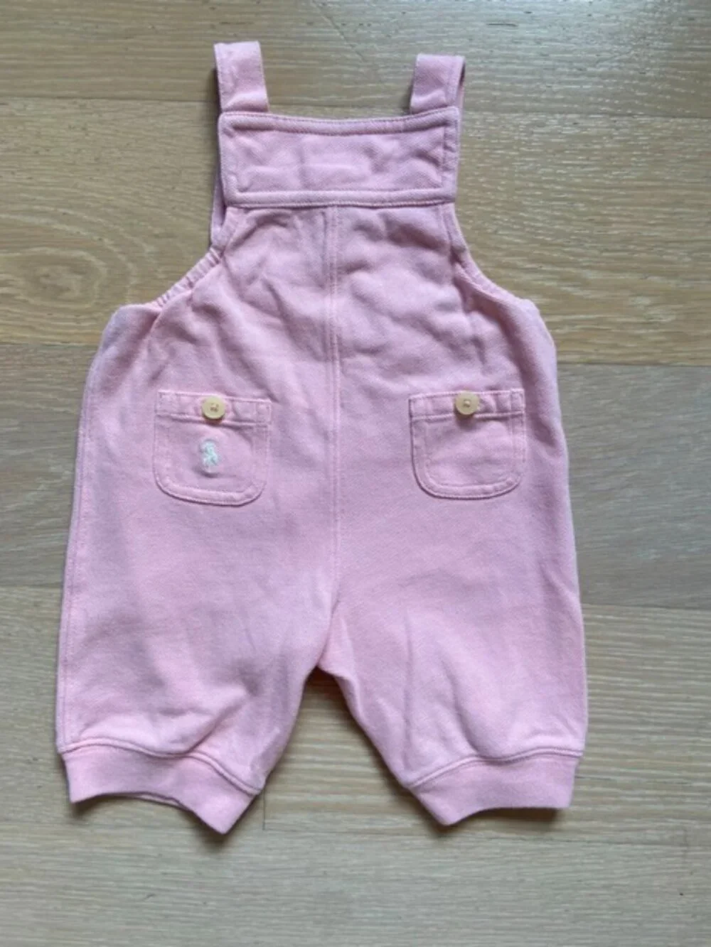 Ralph Lauren Pink Cotton mesh baby romper, size: 3M